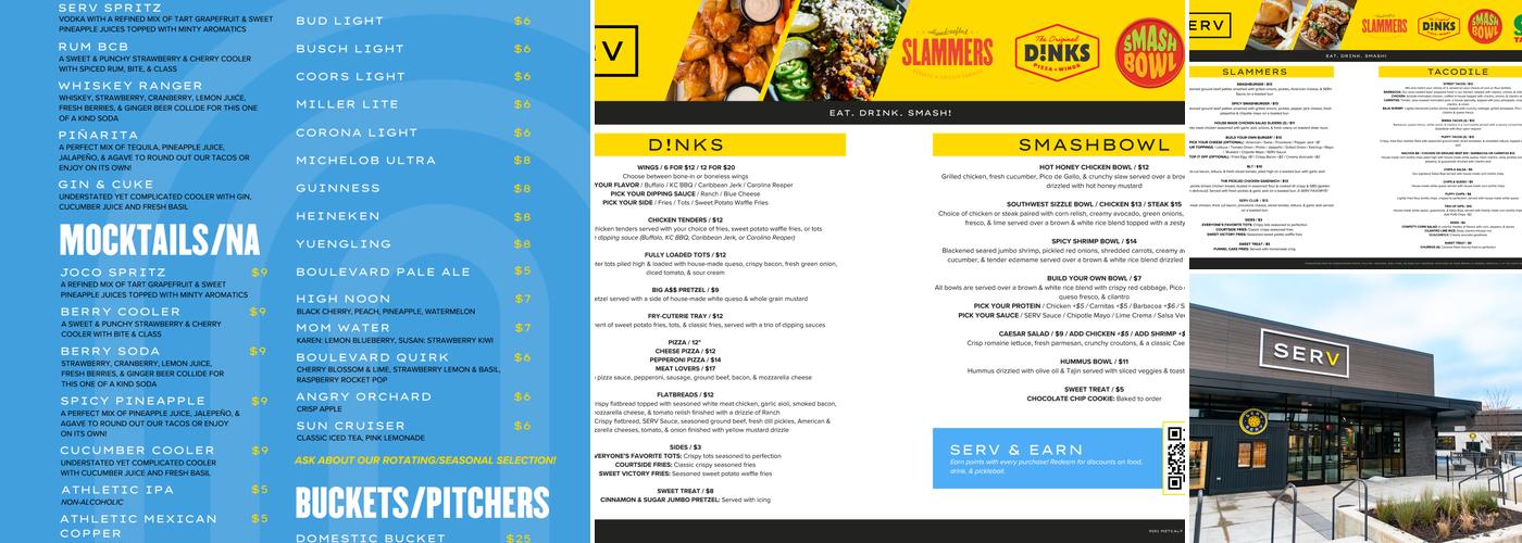 SERV Menu