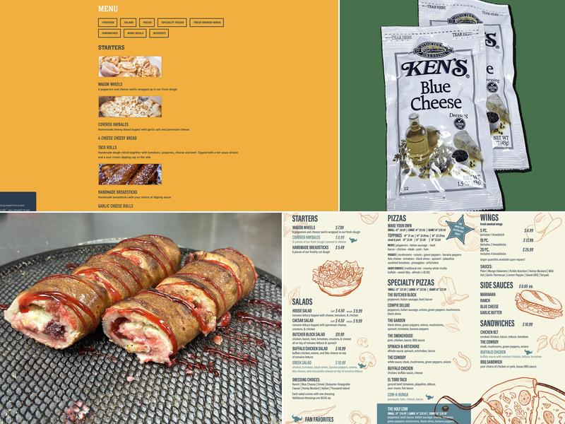 CowPies Pizza Co. Menu