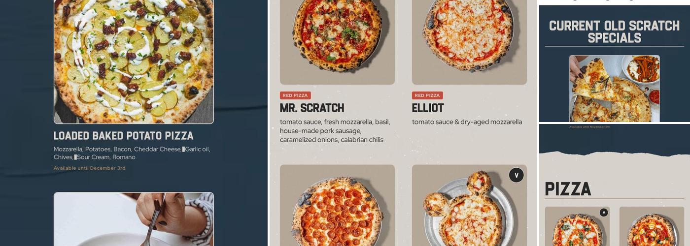 Old Scratch Pizza & Beer Menu