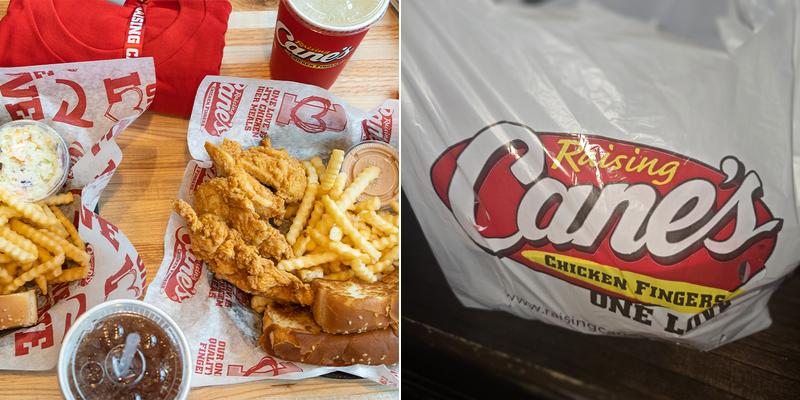 Raising Cane's Chicken Fingers Menu