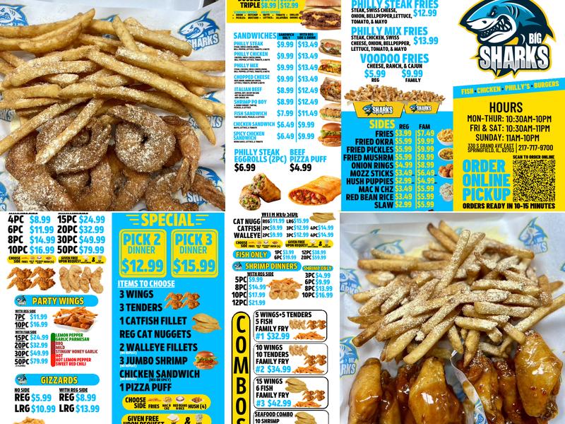 Sharks Fish & Chicken (South Grand Ave East) Menu