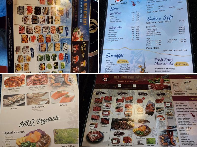 TOP KOREAN BBQ & HOT POT Menu