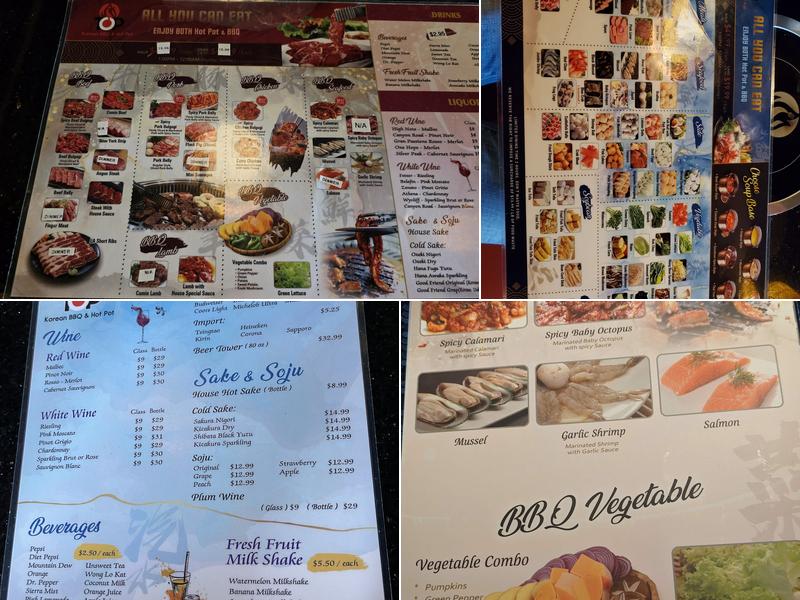 TOP KOREAN BBQ & HOT POT Menu