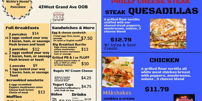 Richie Ribeye OOB Menu