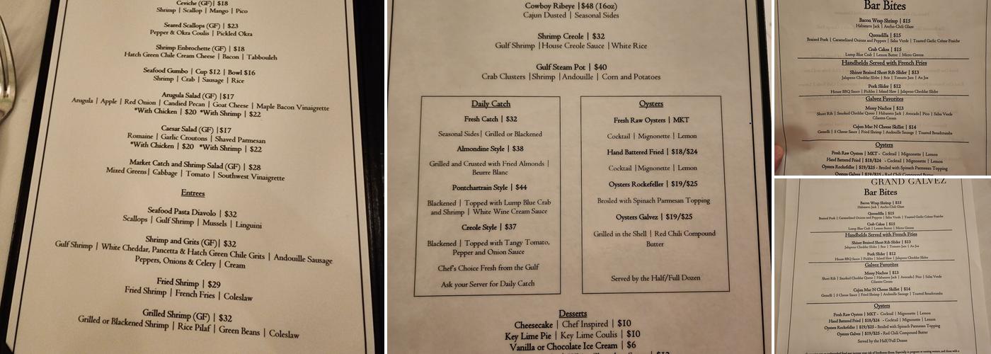 Monarch Restaurant Menu