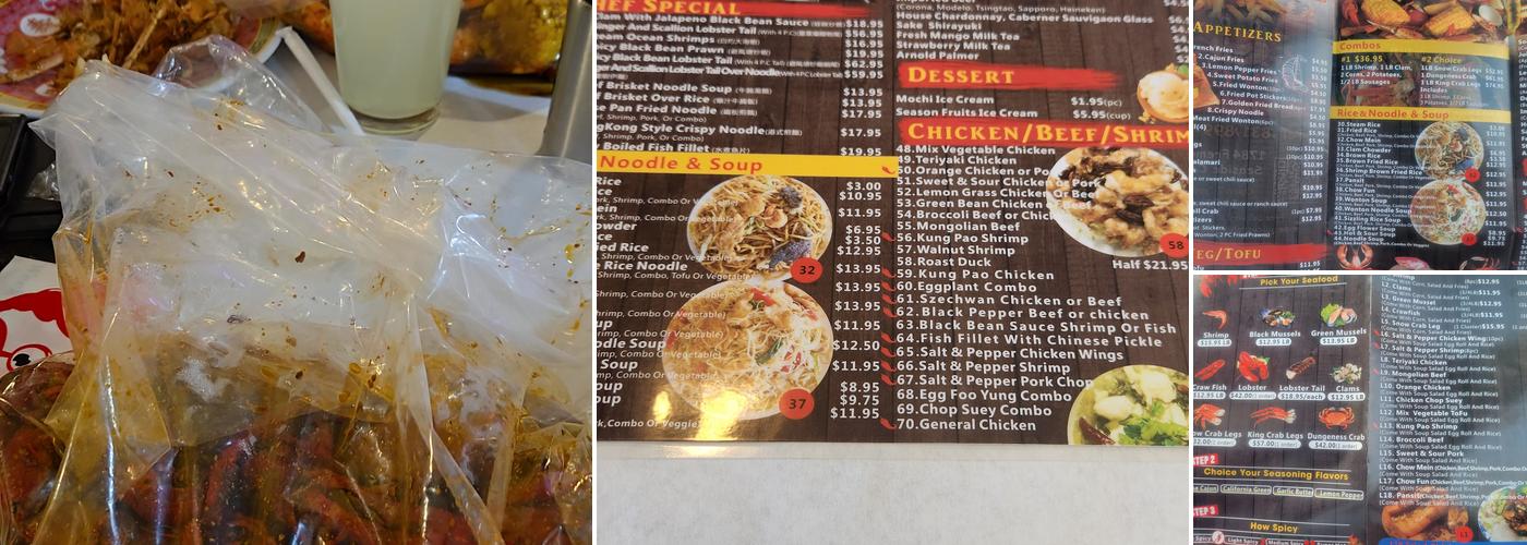 Juicy Crab Cajun Seafood & Chinese Food Menu