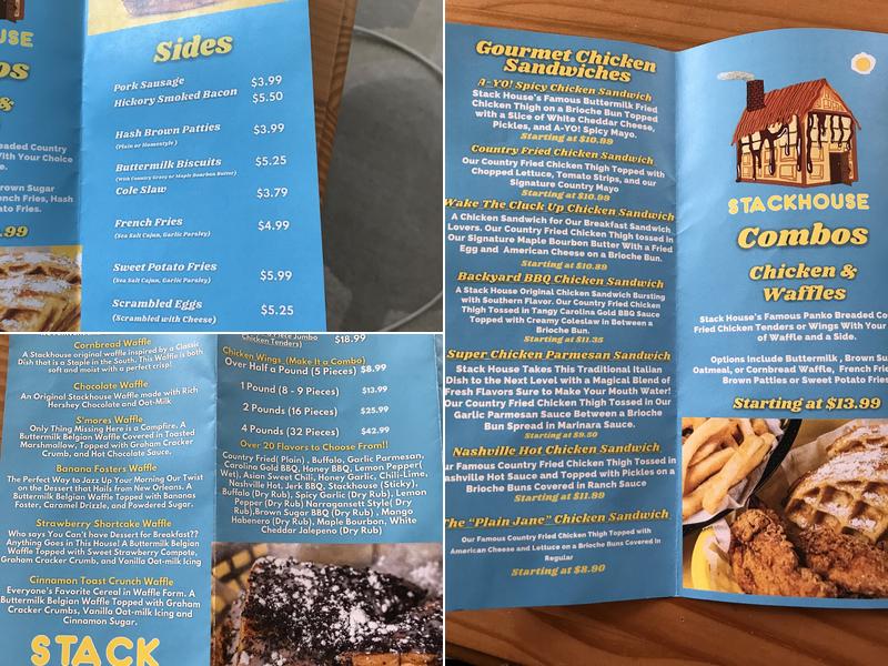 Stack House Menu