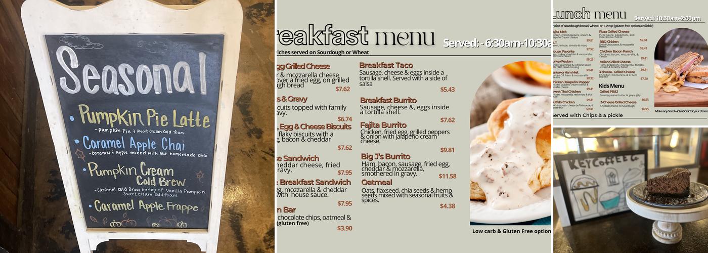 Key Coffee Menu