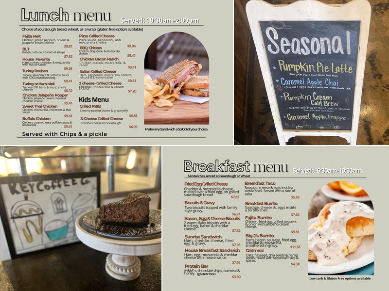 Key Coffee Menu