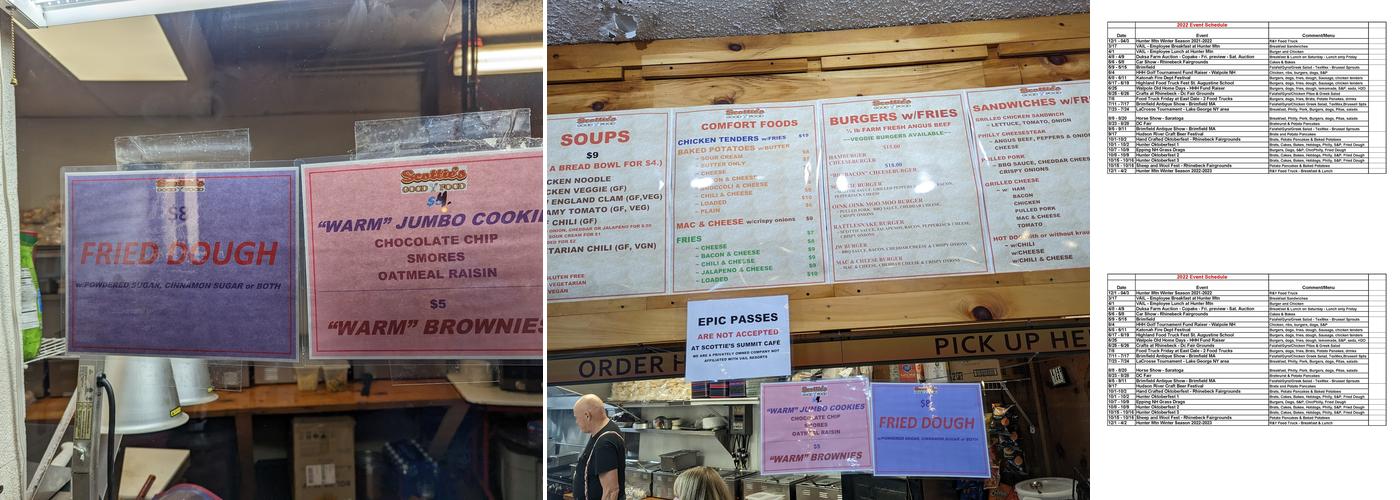 Scottie's Good Food Menu