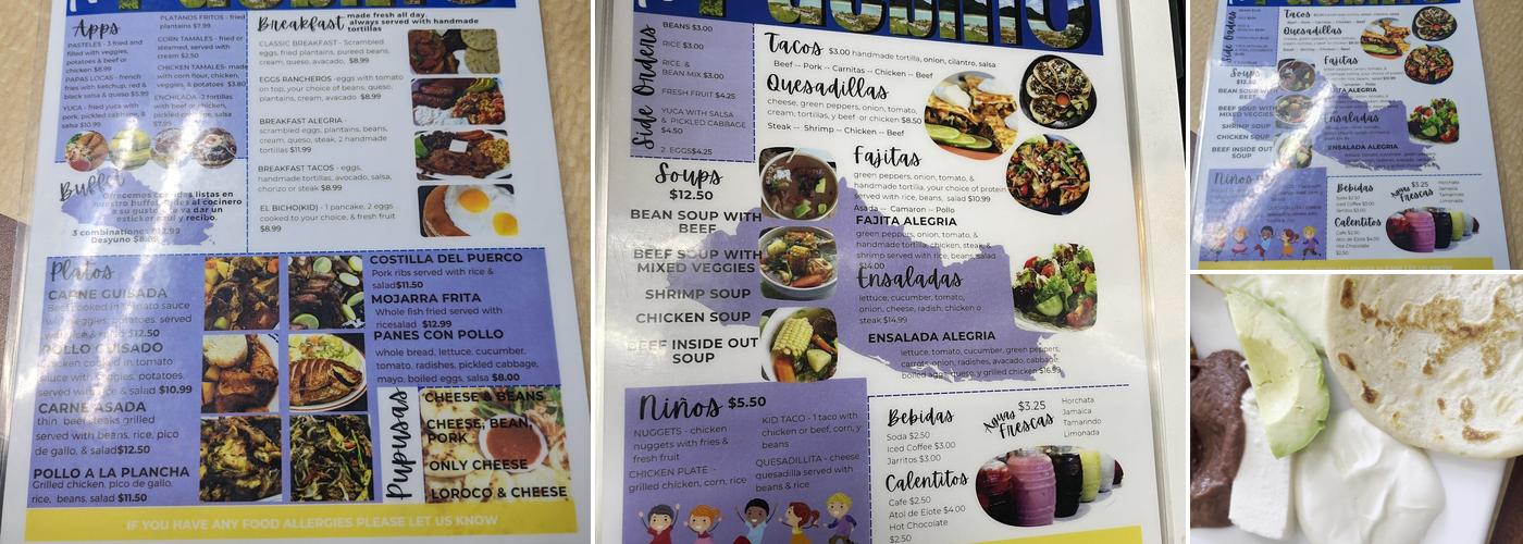 Pupuseria La Mamacita Menu