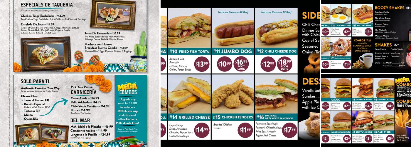 Burgers & Shakes Menu