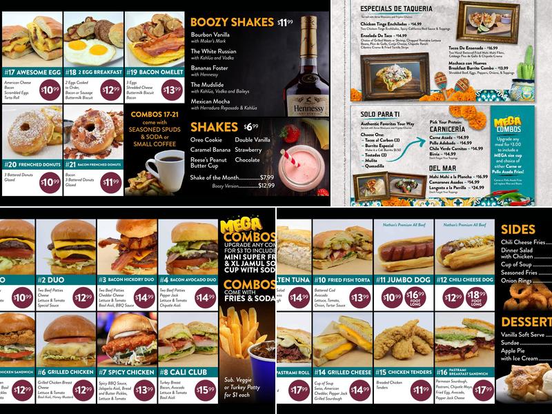 Burgers & Shakes Menu