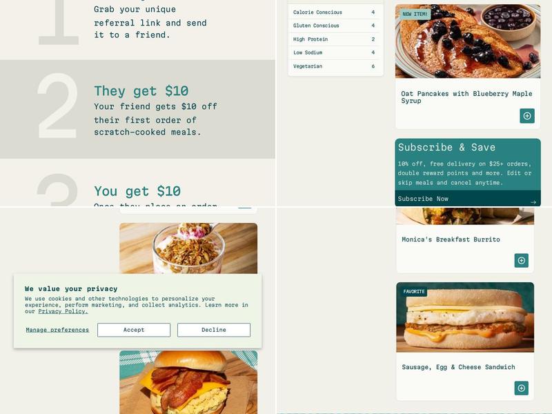 Everytable Menu