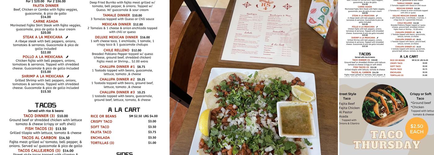 RS4 Mexican Kitchen Menu