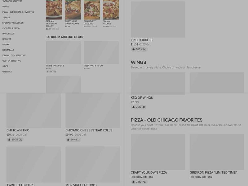 Twisted Tenders Menu