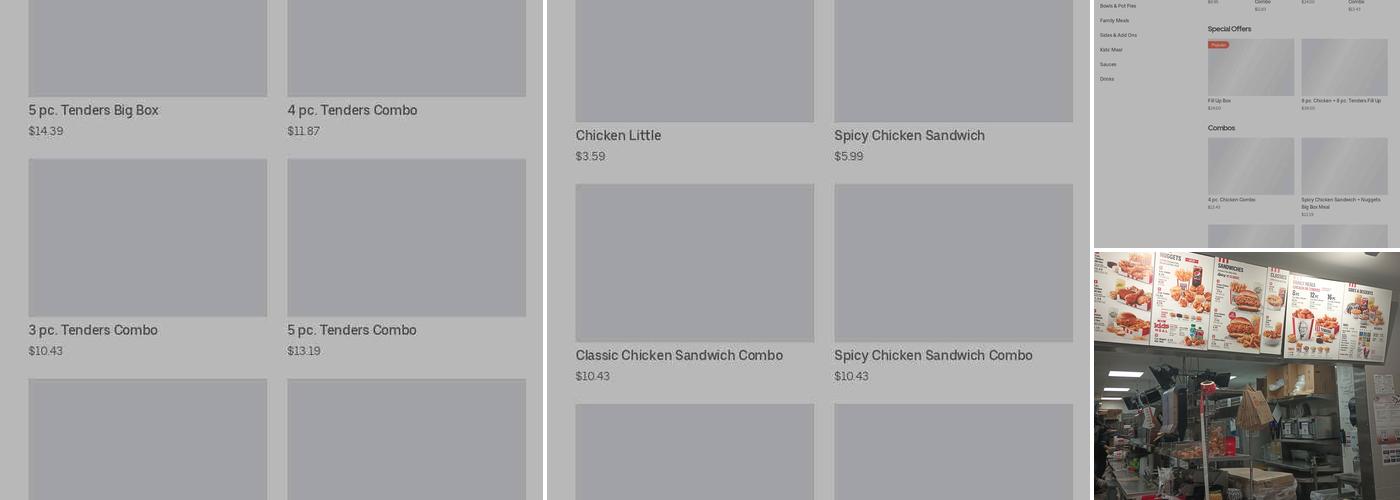 KFC Menu