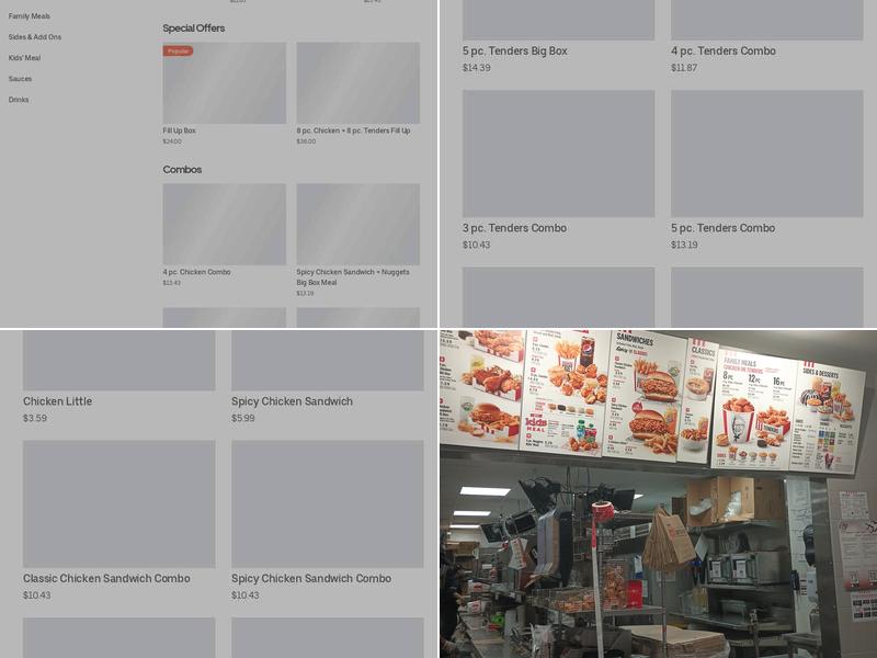 KFC Menu