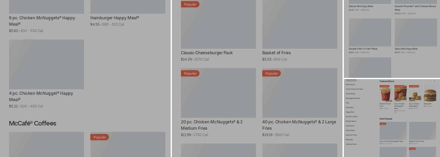McDonald's Menu