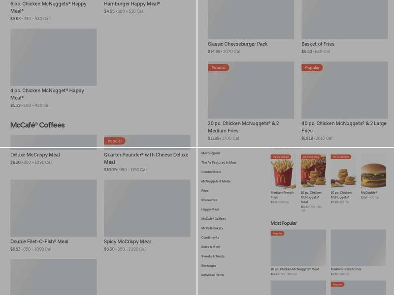 McDonald's Menu