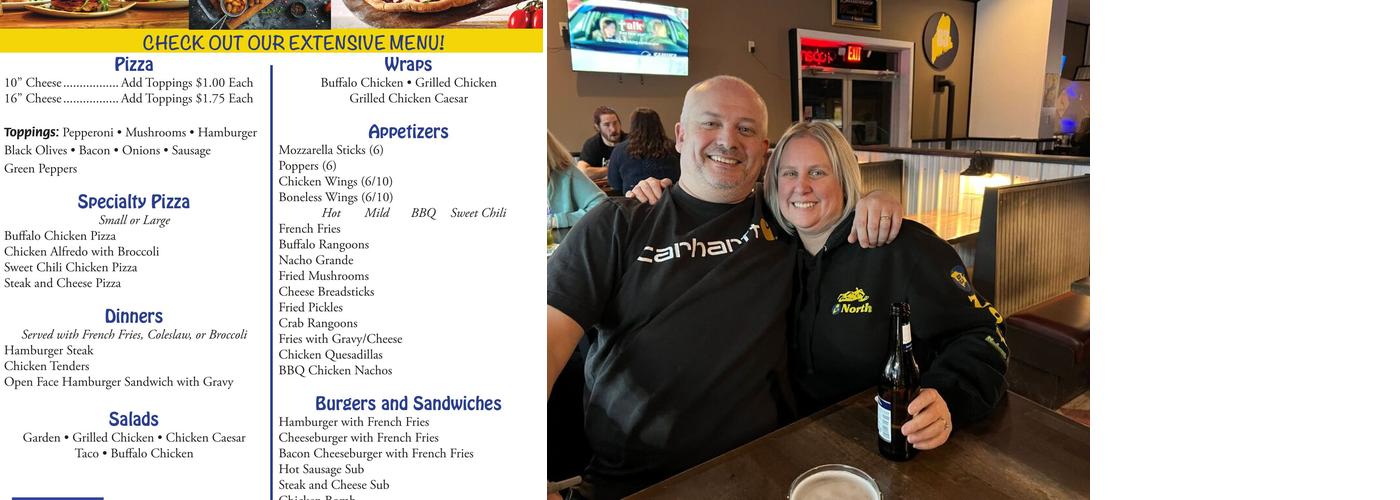 83 North Bar Grill & Billiards Menu