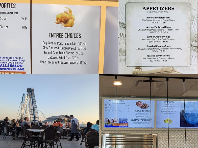 Cedar Point Grand Pavilion Menu