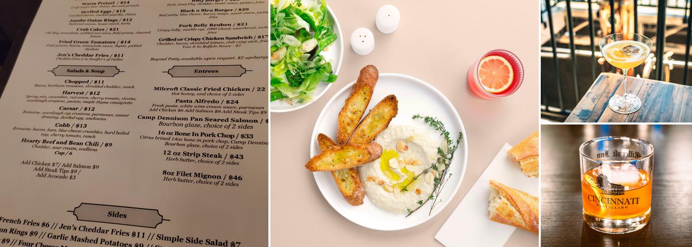 Cincinnati Distilling Menu