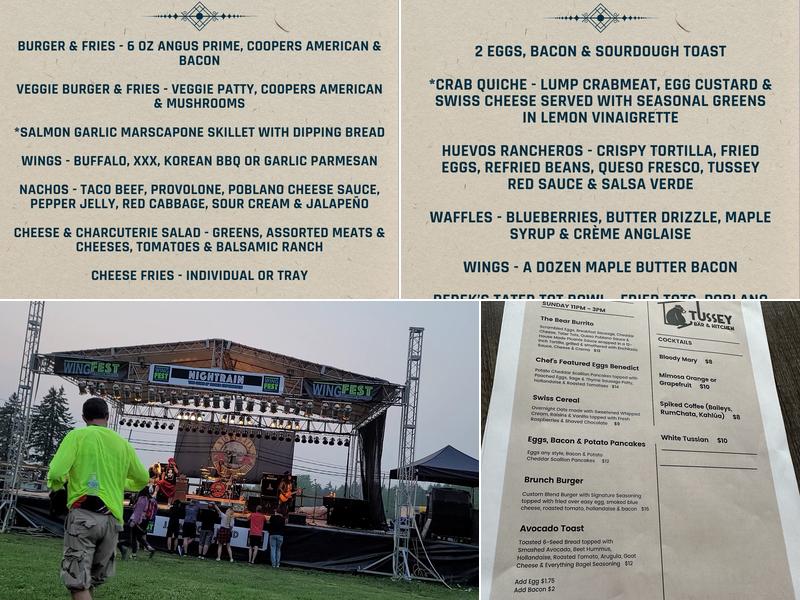 Tussey Bär & Kitchen Menu