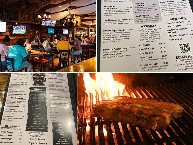 Blackbeards Triple Play & Sports Bar Menu