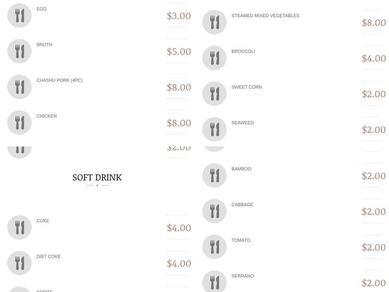 Luv'n Eat Ramen Menu