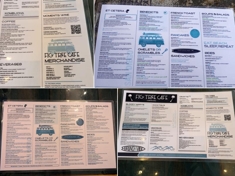 Fig Tree Cafe Menu