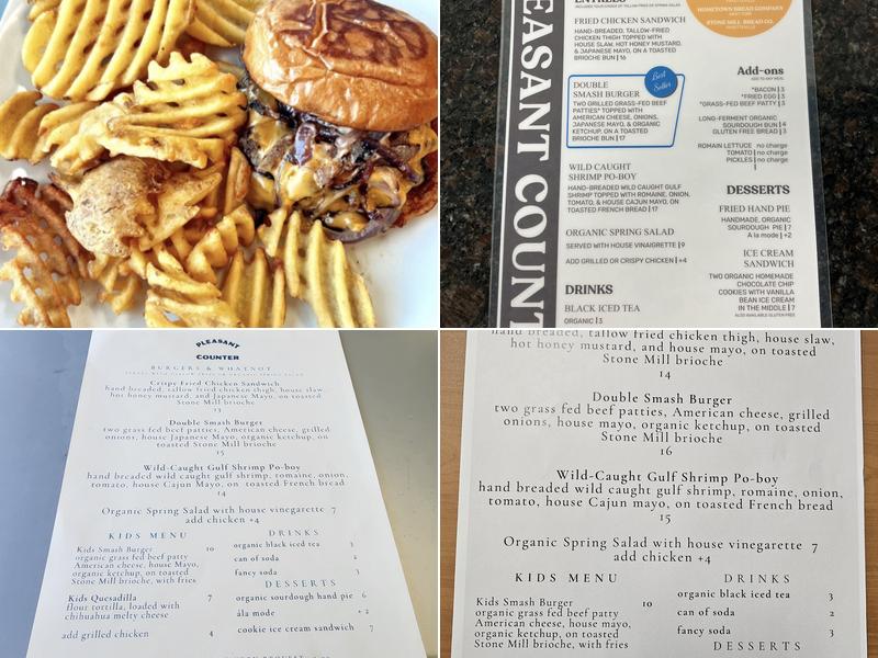 Pleasant Counter Menu