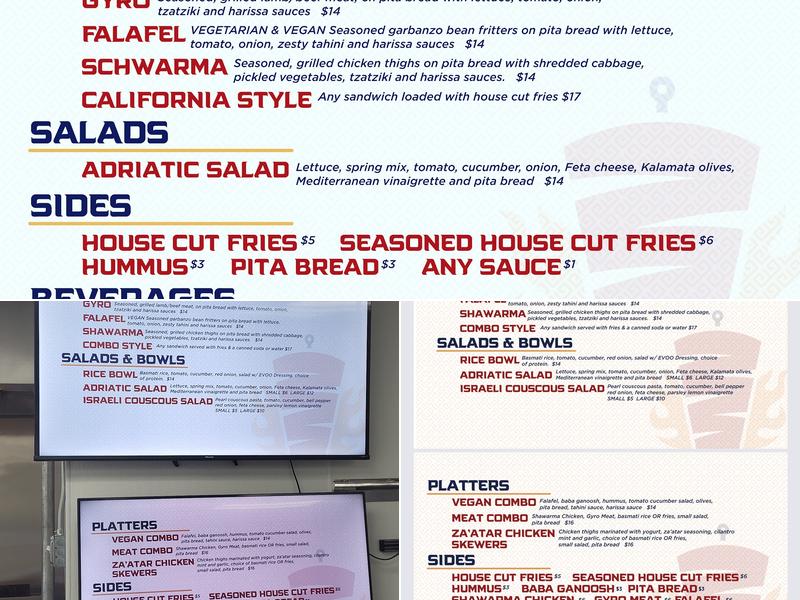 GYRO SHOP ARCATA Menu