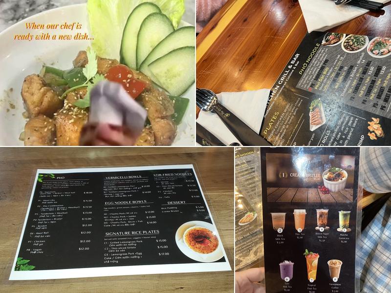 Pho Kitchen Grill & Bar Menu