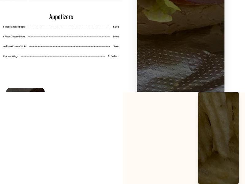 Morvants Grill III Menu