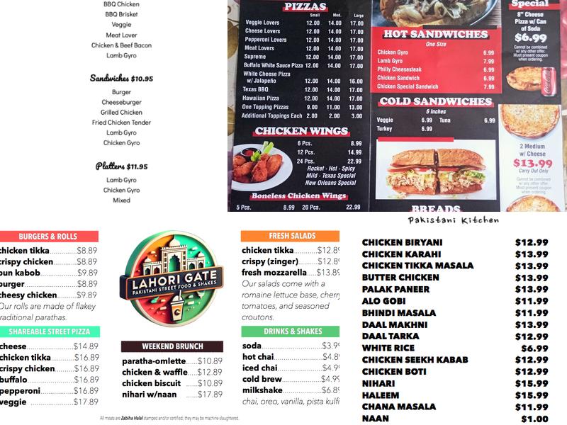 Jimmy’s Pizza (Halal) Menu