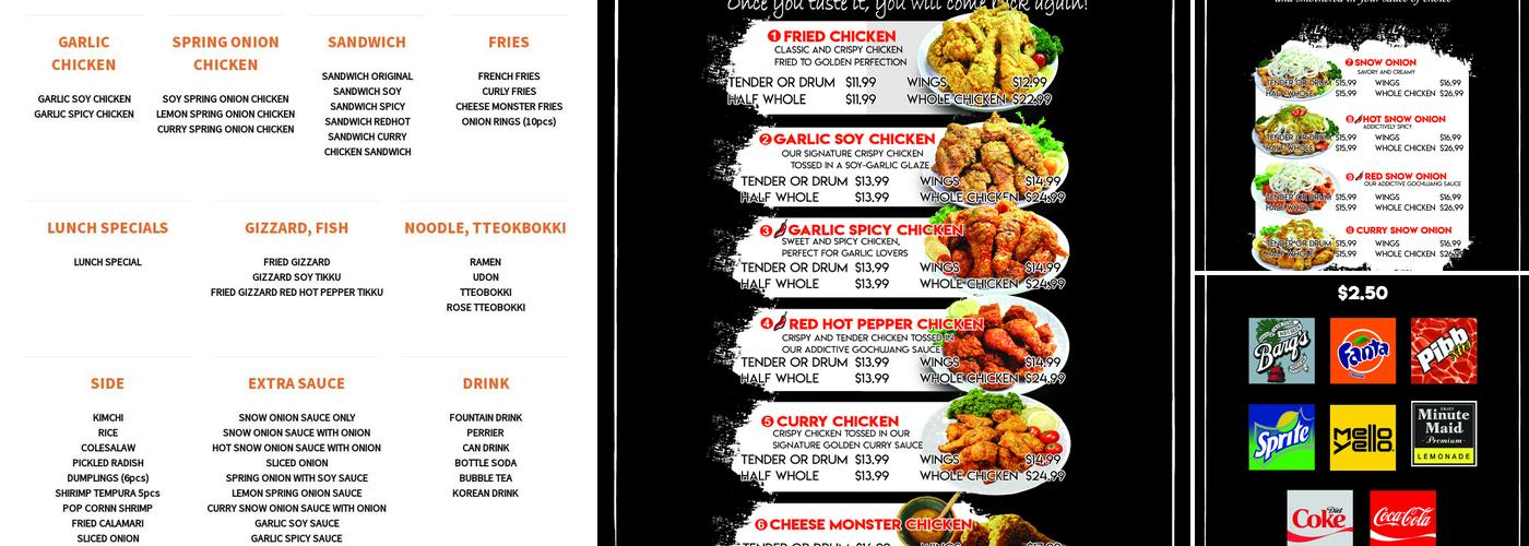 CM Chicken Menu