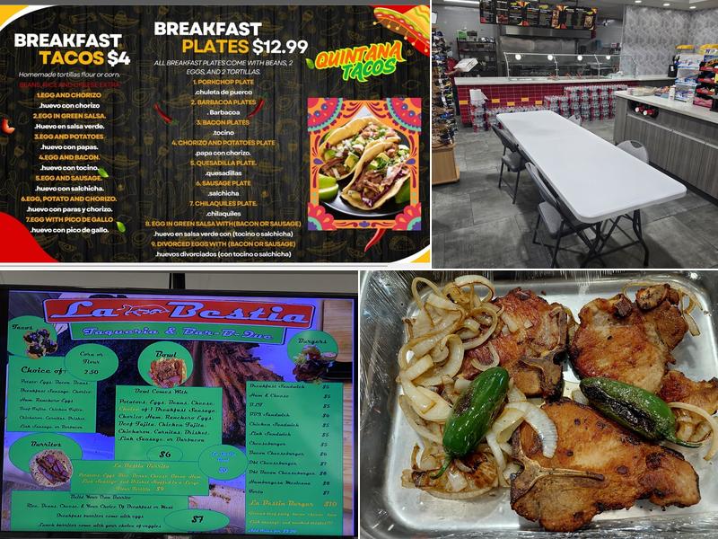 La Bestia Taqueria & Bar-B-Que Menu