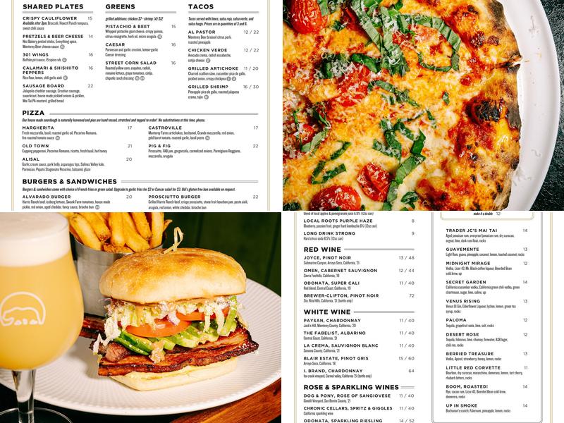 Alvarado Street Brewery Taproom Menu