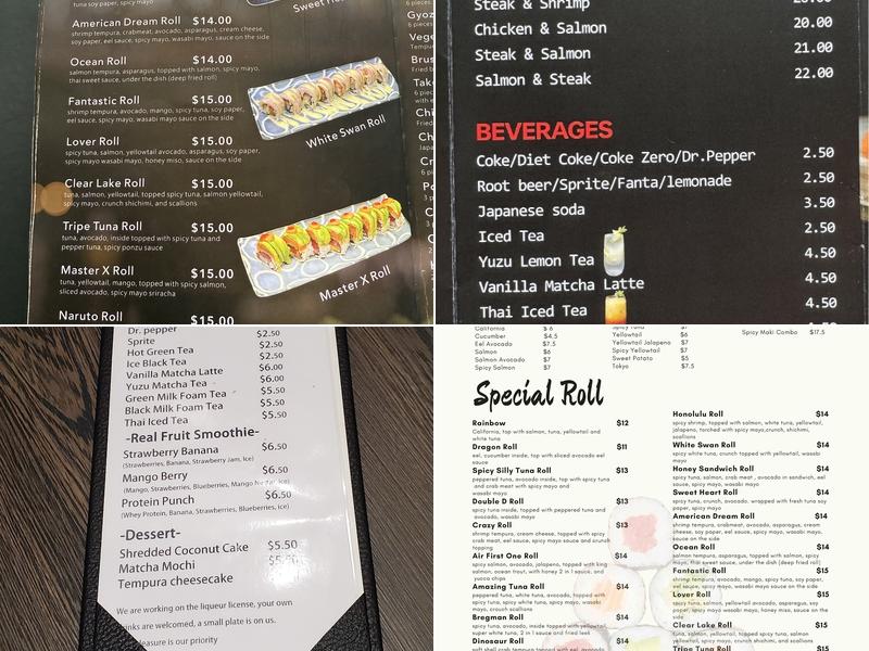 Master x ramen Menu