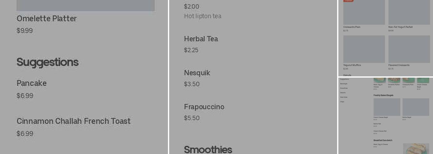 ValleyBites Deli & Grocery Menu
