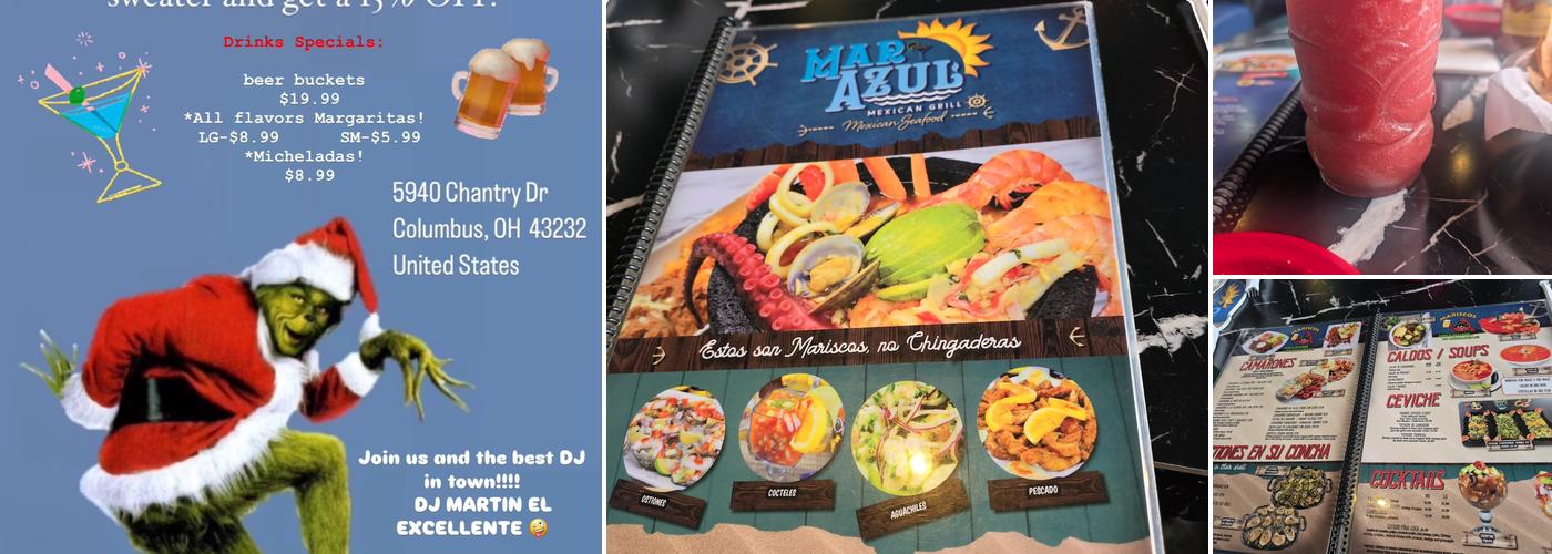 Mar Azul Menu