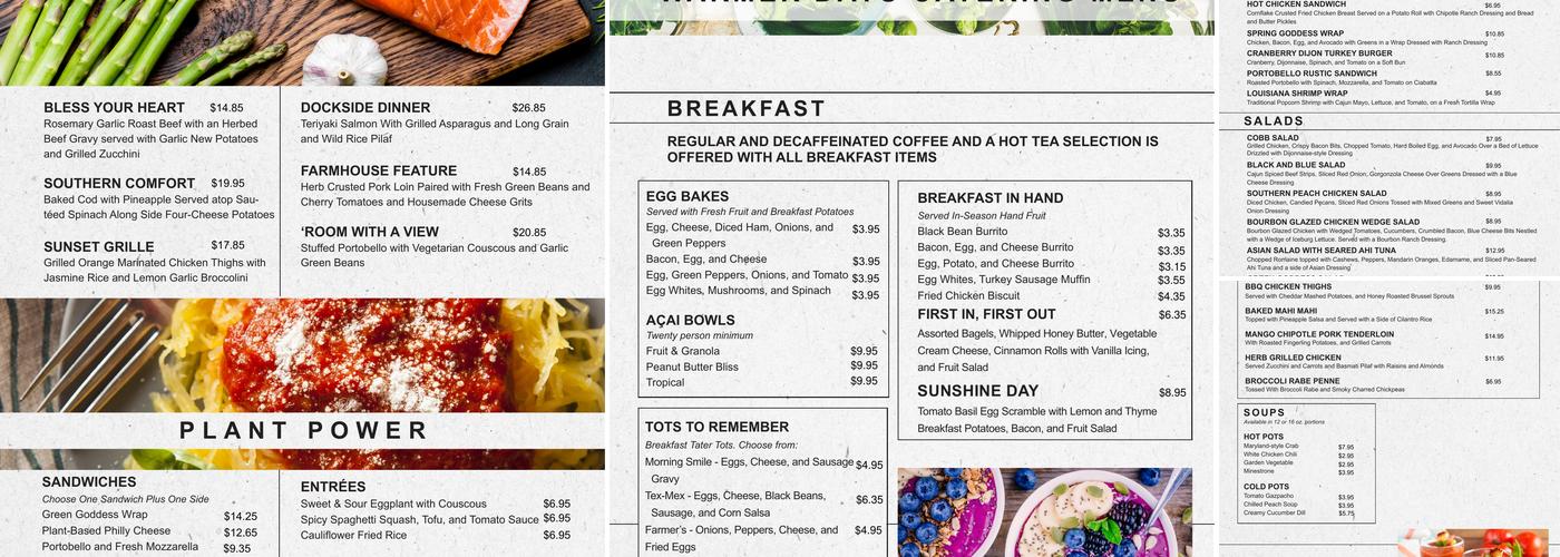 King University Dining Services Menu