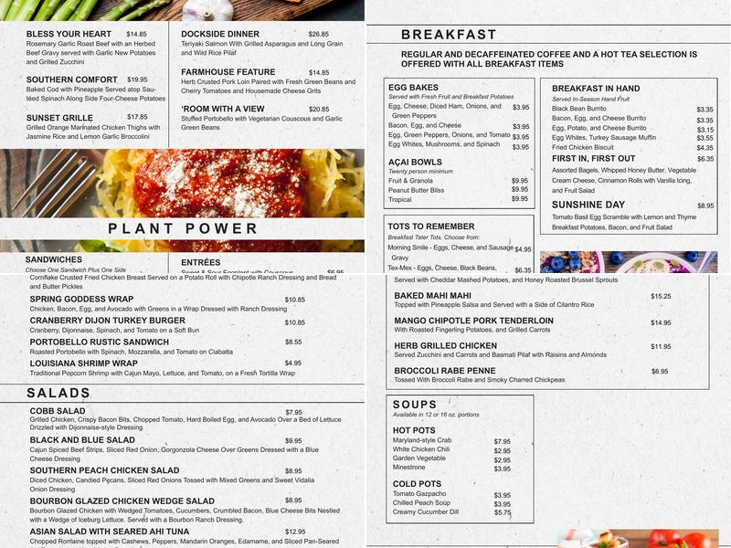 King University Dining Services Menu