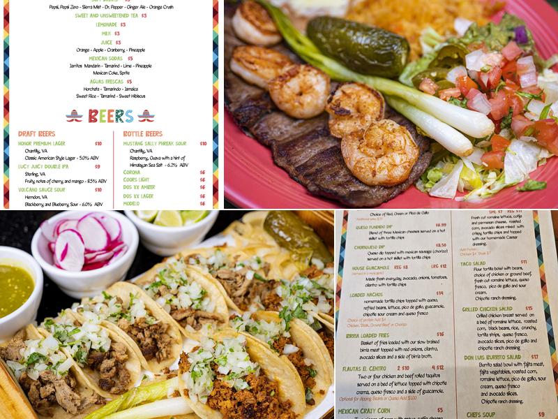 Don Luis Restaurant - Authentic Mexican Cuisine and Cantina Menu