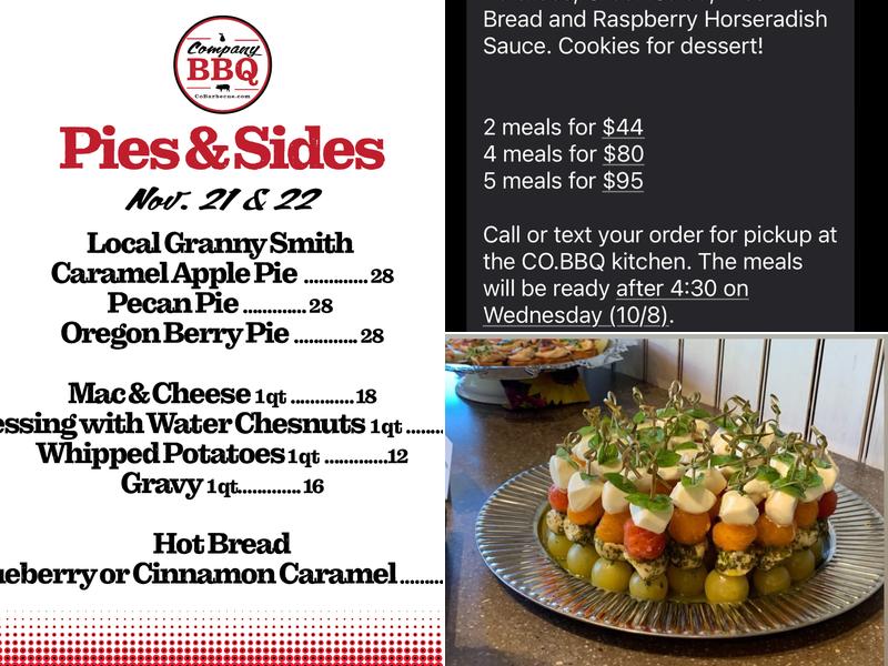 Company Barbecue Menu