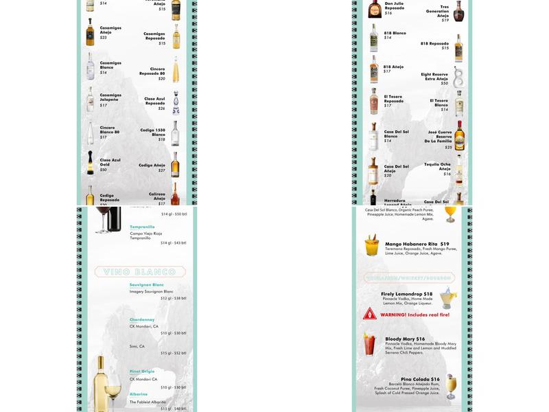 Prima Cantina Menu