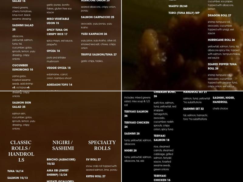 Kiitsu Menu