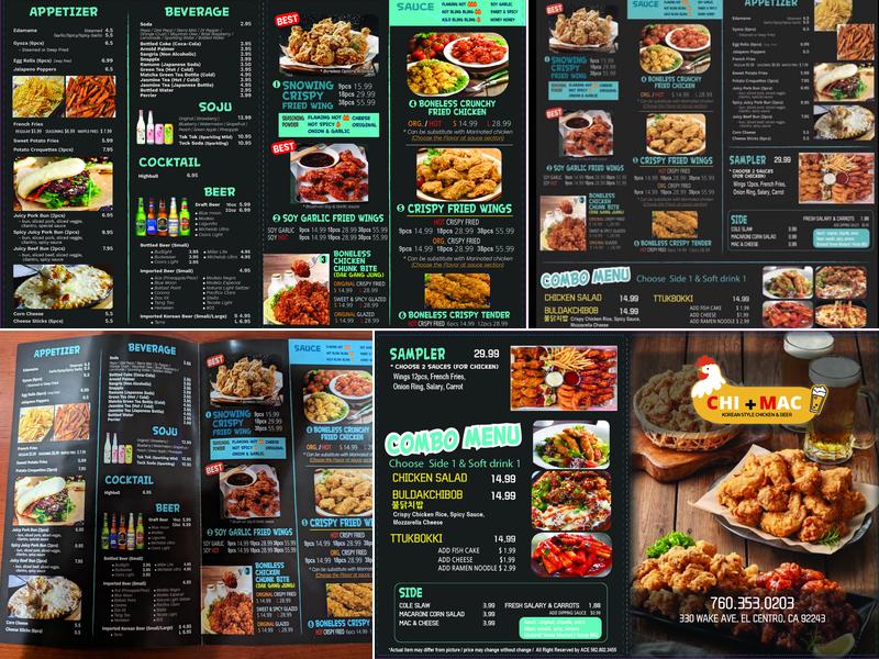 Chi+Mac Menu