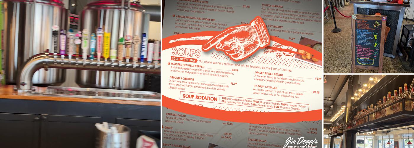Jim Deggys (Lafayette) Brick Oven Pizza & Brewery Menu